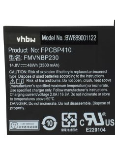   Notebook akkumulátor  Fujitsu FPCBP410, FMVNBP230, FPB0304 - 3300 mAh 14,8 V Li-polimer