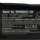 VHBW Fahrrad GPS Computerakku Magellan BP-DG500-11/1500 MX - 1100 mAh 3,7 V Li-Ion