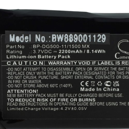 VHBW Fahrrad GPS Computerakku Magellan BP-DG500-11/1500 MX - 1100 mAh 3,7 V Li-Ion