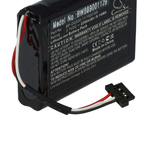 VHBW Fahrrad GPS Computerakku Magellan BP-DG500-11/1500 MX - 1100 mAh 3,7 V Li-Ion