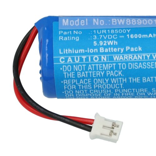 VHBW Battery for Rowenta 1UR18500Y Epilator - 1600 mAh, 3.7 V Li-Ion