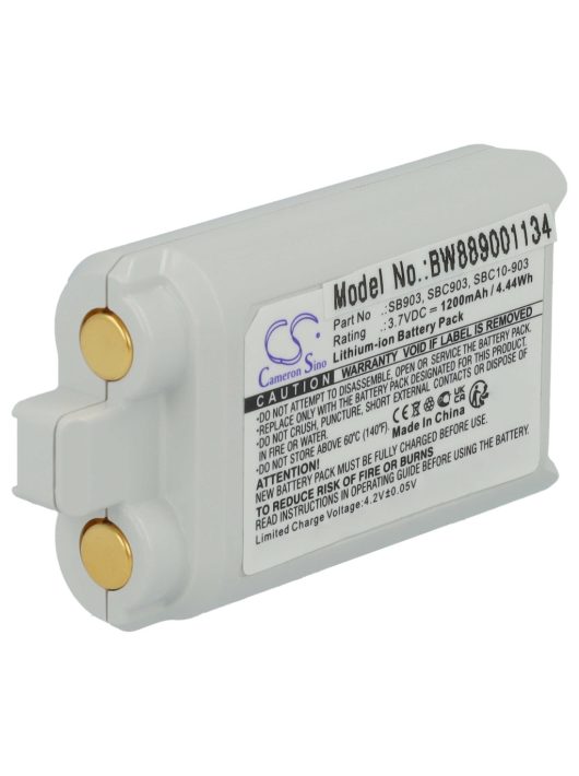 Shure SBC903, SBC10-903, SB903, 95A36606 - 1200 mAh 3,7 V Li-Ion Adóelem