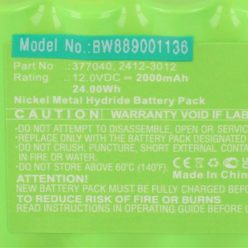 Rotoelem Roto 2412-3012, 377040 - 2000 mAh 12 V NiMH