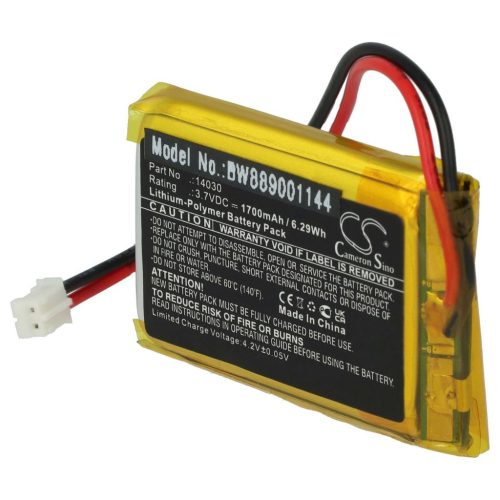 VHBW Battery for Lego 14030 Educational Robot etc. - 1700 mAh 3.7 V Li-Polymer