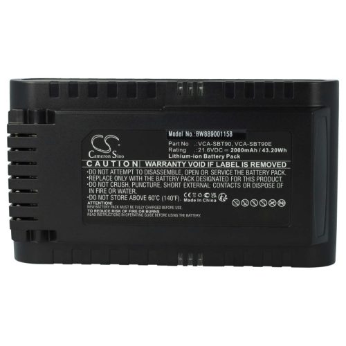 VHBW Samsung DJ96-00221A, VCA-SBT90E, VCA-SBT90 akkumulátor - 2000 mAh, 21,6 V, Li-Ion