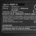 VHBW Flymo FB18V2.5 Lawn Mower Battery - 5000 mAh 18 V Li-Ion, Black
