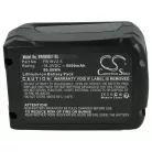 VHBW Flymo FB18V2.5 Lawn Mower Battery - 5000 mAh 18 V Li-Ion, Black