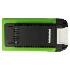 VHBW Greenworks GWG40B2, GWG40B4 Fűnyíró Akkumulátor - 3000 mAh 40 V Li-Ion, Fekete/Zöld