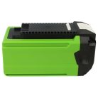 VHBW Greenworks GWG40B2, GWG40B4 Fűnyíró Akkumulátor - 3000 mAh 40 V Li-Ion, Fekete/Zöld