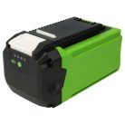 VHBW Greenworks GWG40B2, GWG40B4 Fűnyíró Akkumulátor - 3000 mAh 40 V Li-Ion, Fekete/Zöld