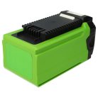 VHBW Greenworks GWG40B2, GWG40B4 Fűnyíró Akkumulátor - 3000 mAh 40 V Li-Ion, Fekete/Zöld