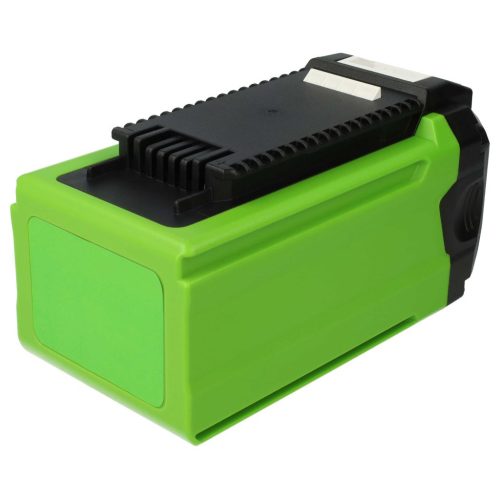 VHBW Greenworks GWG40B2, GWG40B4 Fűnyíró Akkumulátor - 3000 mAh 40 V Li-Ion, Fekete/Zöld