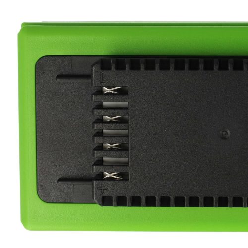 VHBW Greenworks GWG40B2, GWG40B4 Fűnyíró Akkumulátor - 3000 mAh 40 V Li-Ion, Fekete/Zöld