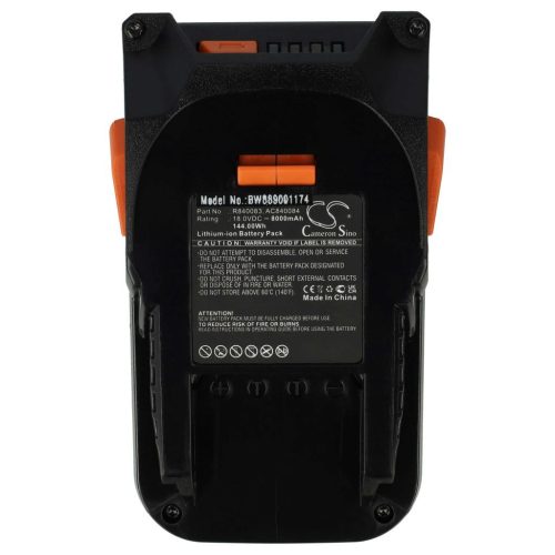 VHBW Electric Hand Tool Battery for AEG L1815R, L1830R - 8000 mAh, 18 V, Li-Ion