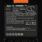 VHBW Electric Hand Tool Battery for AEG L1815R, L1830R - 8000 mAh, 18 V, Li-Ion