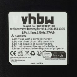   Elektromos kéziszerszámgép akkumulátor Einhell Power X-Change Agillo 18/200, Freelexo 1200 LCD multifunkcionális szerszámokhoz - 18V, Li-Ion, 1500mAh