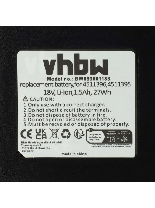 Elektromos kéziszerszámgép akkumulátor Einhell Power X-Change Agillo 18/200, Freelexo 1200 LCD multifunkcionális szerszámokhoz - 18V, Li-Ion, 1500mAh