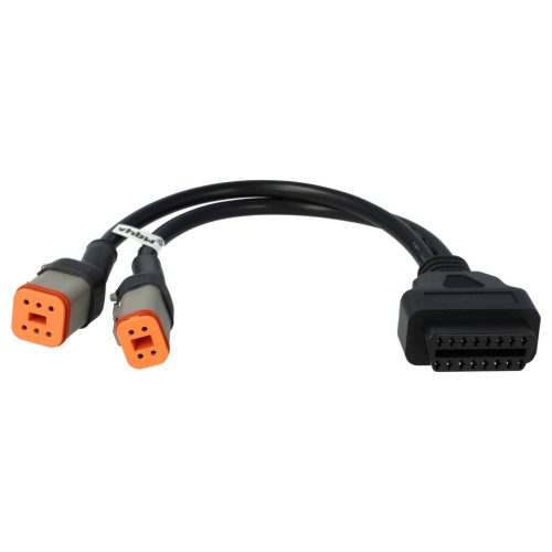 VHBW OBD2 Adapter für Harley Davidson-Motorrad - 4 pin, 6 pin zu OBD 2 16 pin