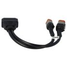 VHBW OBD2 Adapter für Harley Davidson-Motorrad - 4 pin, 6 pin zu OBD 2 16 pin
