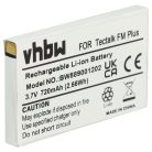 VHBW Radio Akku Albrecht BLN-3746 - 720 mAh 3,7 V Li-Ion