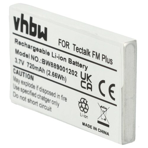 VHBW Radio Akku Albrecht BLN-3746 - 720 mAh 3,7 V Li-Ion