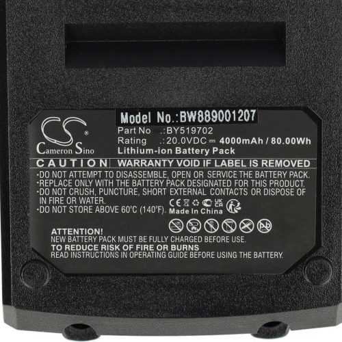 VHBW Electric Power Tool Battery Skil BR1E3104AA, BY519702 – 4000 mAh, 20 V, Li-Ion