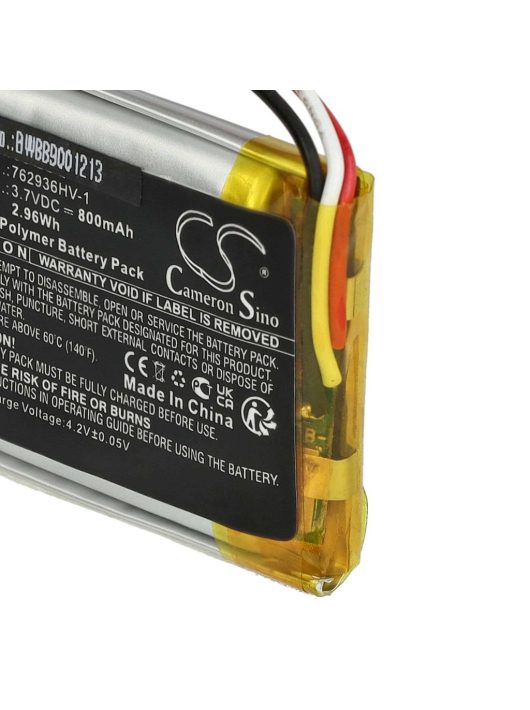 Vezeték nélküli fejhallgató elem a Bose 762936HV-1-hez - 800 mAh 3,7 V Li-polimer