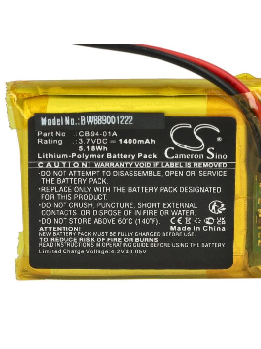 Babafigyelő elem Motorola CB94-01A-hoz - 1400 mAh 3,7 V Li-polimer