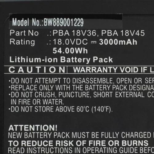 VHBW Gardena Lawn Mower Battery 14902-2, 14905-20, 14902-20, 14903-20, 14903 - 3000 mAh 18 V Li-Ion