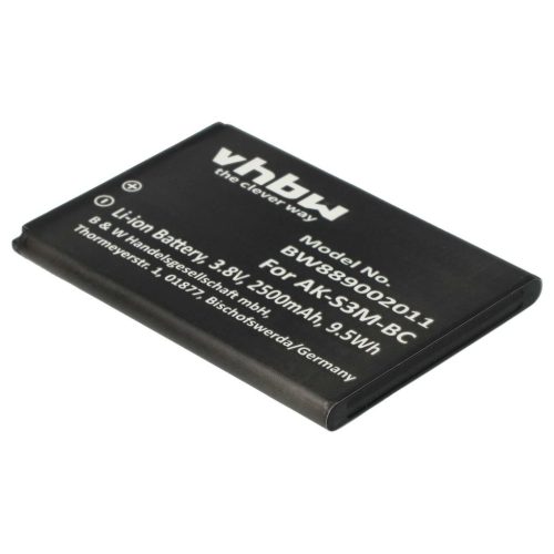 VHBW Senior mobile phone battery Emporia AK-S3M - 2500 mAh 3.8 V Li-polymer - Smartphone battery