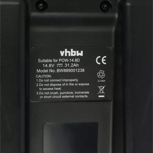 VHBW Electric Golf Cart Battery PK3785, 4S8P, PK3583 - 31200 mAh 14.8 V Li-Ion