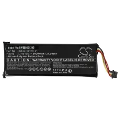   VHBW Intercom Doorbell Battery Google Nest G823-00179-01 - 6000 mAh 3.65 V Li-polymer