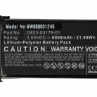 VHBW Intercom Doorbell Battery Google Nest G823-00179-01 - 6000 mAh 3.65 V Li-polymer