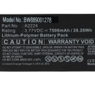 VHBW Tablet Battery for Apple A2224 - 7500 mAh 3.77 V Li-polymer