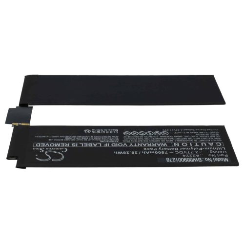 VHBW Tablet Battery for Apple A2224 - 7500 mAh 3.77 V Li-polymer