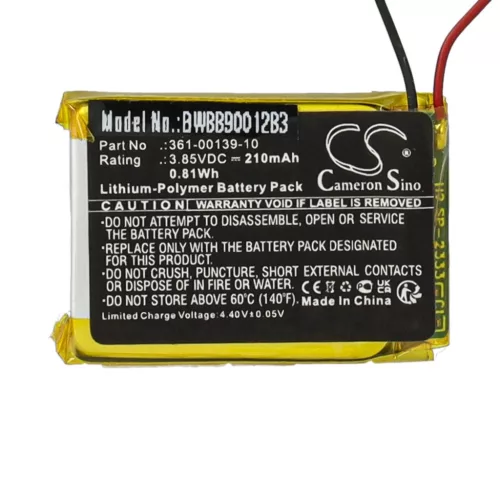 VHBW Garmin 361-00139-10 Smartwatch Akku - 210 mAh, 3,85 V, Li-Polymer