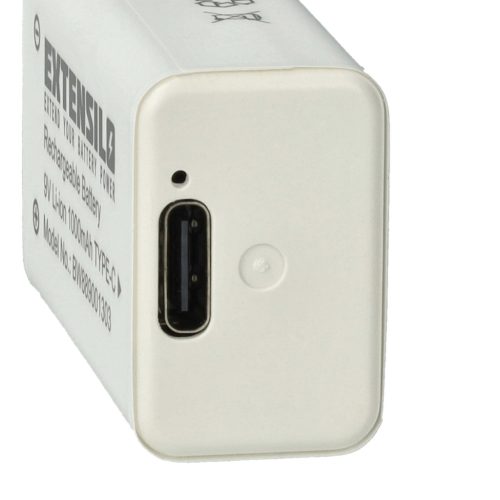 VHBW 9V Block Akku Daitem BATV13 - 1000 mAh 9 V Li-Ion