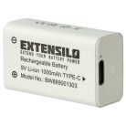 VHBW 9V Block Akku Daitem BATV13 - 1000 mAh 9 V Li-Ion