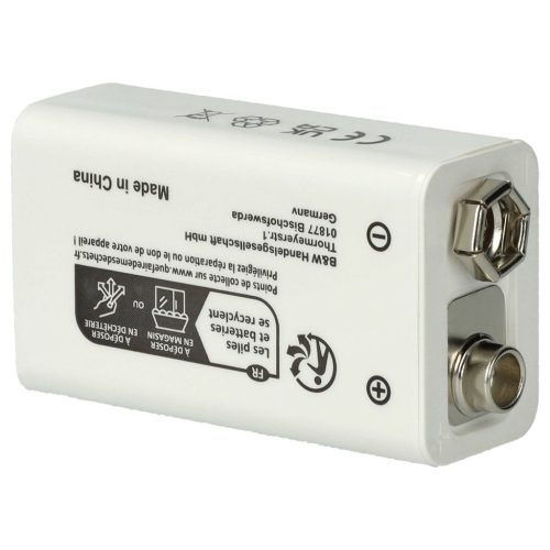 VHBW 9V Block Akku Daitem BATV13 - 1000 mAh 9 V Li-Ion