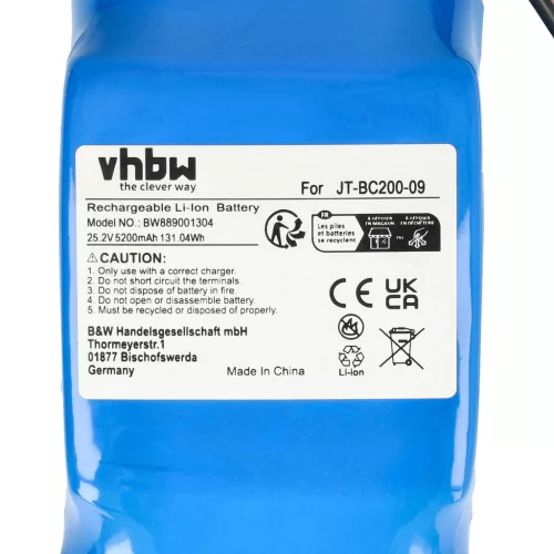 VHBW E-Board Battery Elitop 0702AS-HCY - 5200 mAh 25.2 V Li-Ion
