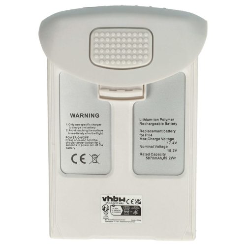 VHBW Drohnenakku DJI CP.PT.00000033.01, CP.PT.000601 - 5870 mAh 15,2 V Li-Polymer