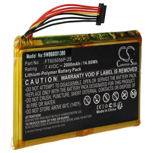 VHBW Polaroid FT605056P-2S Battery - 2000 mAh, 7.4 V, Li-Polymer