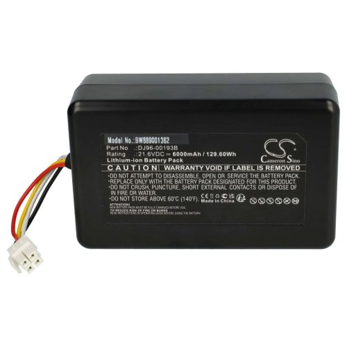 VHBW Samsung DJ68-00741V-00, DJ96-00193F, DJ96-00193B Akku - 6000 mAh, 21,6 V, Li-Ion