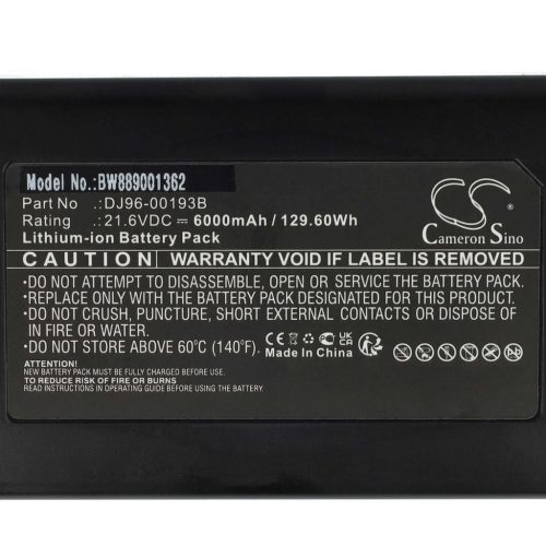 VHBW Samsung DJ68-00741V-00, DJ96-00193F, DJ96-00193B Akku - 6000 mAh, 21,6 V, Li-Ion