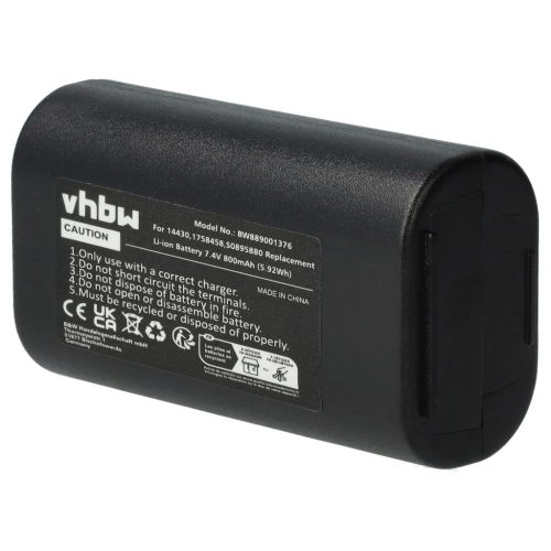VHBW Akkumulátor  3M W003688, S0895880 nyomtatóhoz – 800 mAh 7,4 V Li-Ion