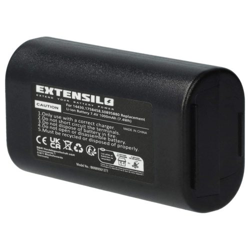 VHBW Akkumulátor 3M W003688, S0895880 nyomtatóhoz – 1000 mAh 7,4 V Li-Ion