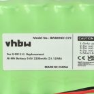 VHBW Alarmanlagen Akku Visonic 100729, GP220AAH8BMX, GP130AAH6BMX - 2200 mAh 9,6 V NiMH