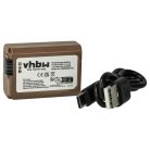 VHBW Sony NP-FW50 akkumulátor - 900 mAh, 7,4 V, Li-Ion információs chippel, USB C aljzattal