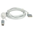 VHBW USB-C-Adapterkabel für MagSafe 2, 11 Zoll 2012-2017 Apple MacBook Air Notebook - 65 W, PVC