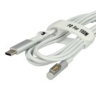 VHBW C típusú USB adapterkábel MagSafe 1-hez  Apple ADA-C2MS1-et AppleNotebookhoz - 100 W, PVC